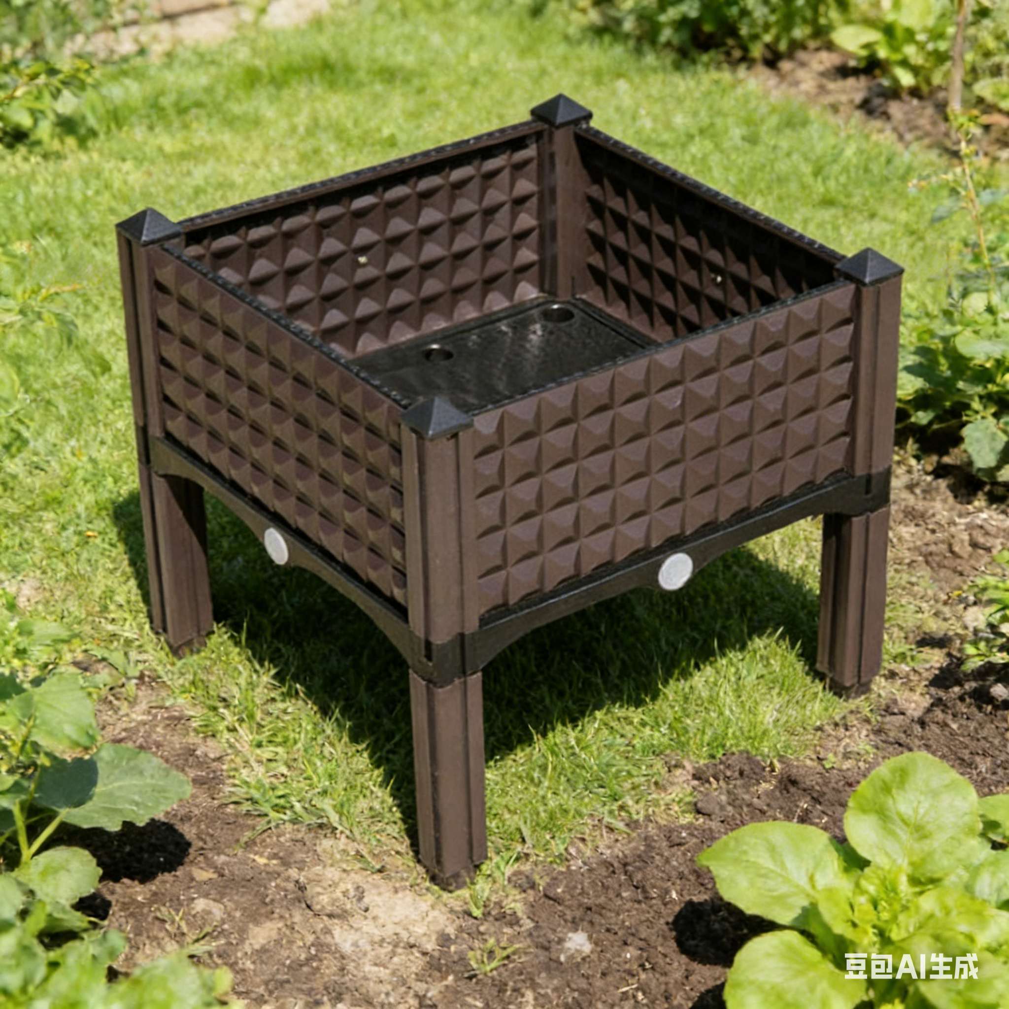 Kunststoff Blumentopf mit Beinen 4
