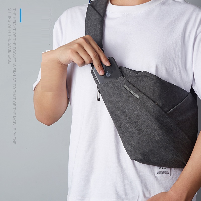 Anti-Diebstahl Canvas-Brusttasche Business