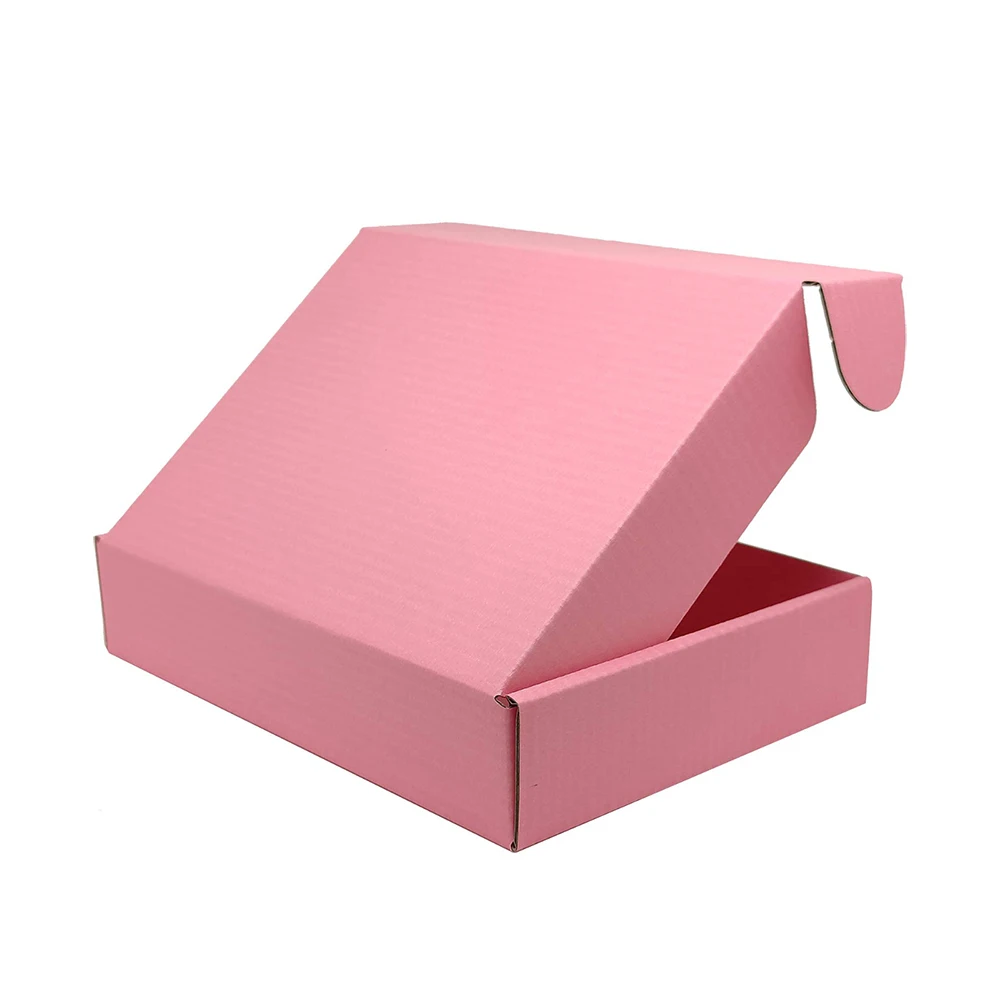 Rosa Faltbarer Wellpappe-Versandkarton 2