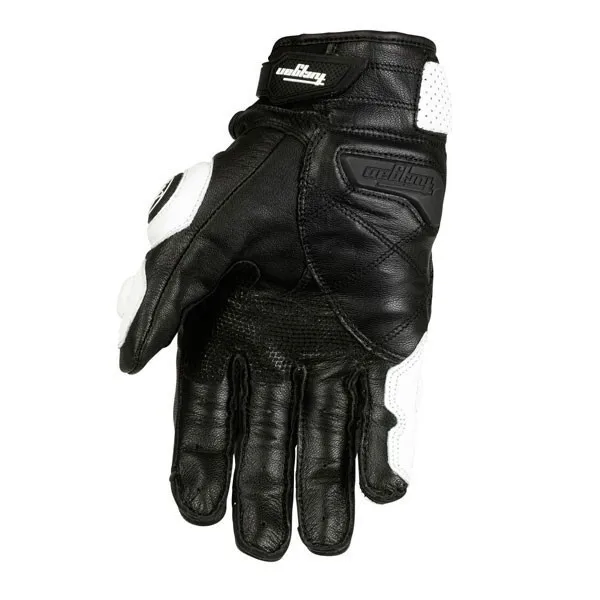 Schwarze Racing-Motorradhandschuhe für Herren 3