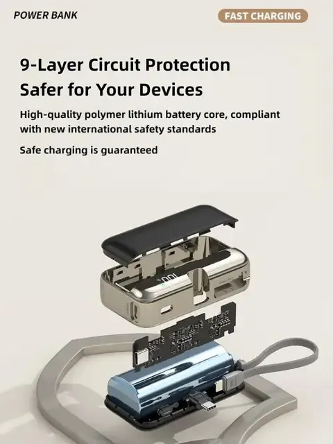 Powerbank mit Kabel 4