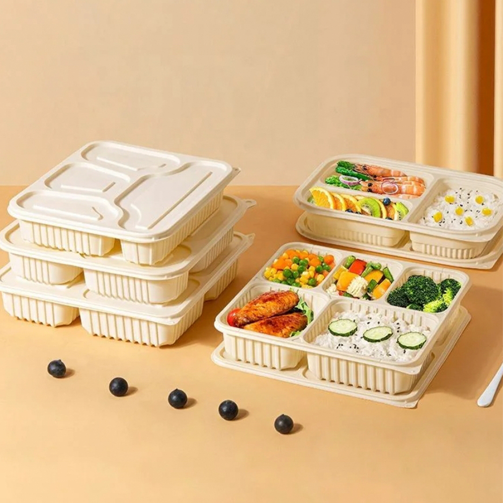 Bento Lunchbox aus Maisstärke mit 5 Fächern 2