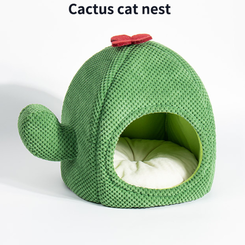 Warmes Kuschelhöhlenbett für Katzen