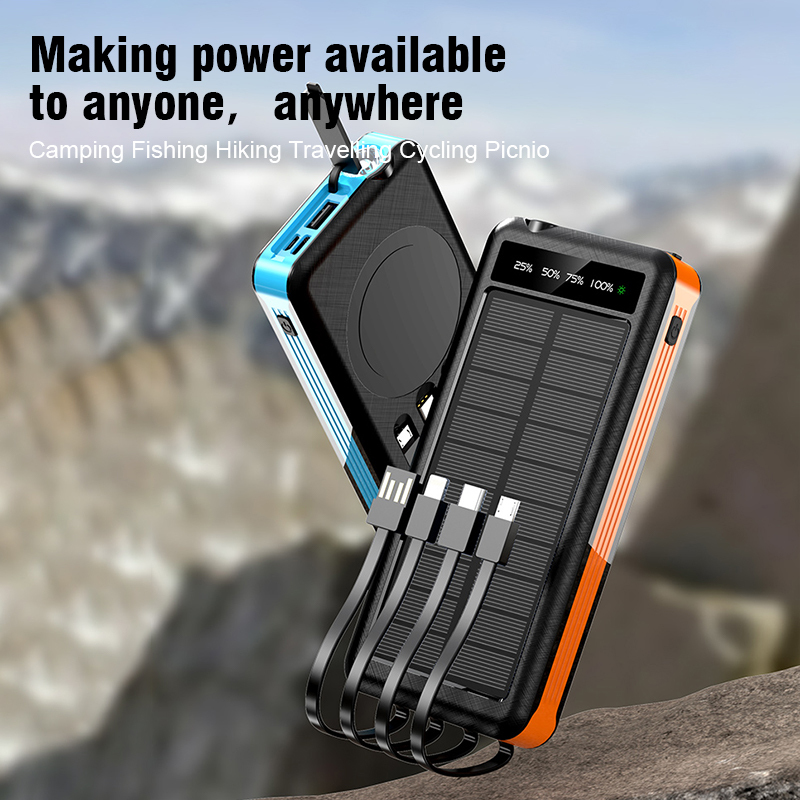 Solar-Powerbank 10000mAh mit LED-Licht 2