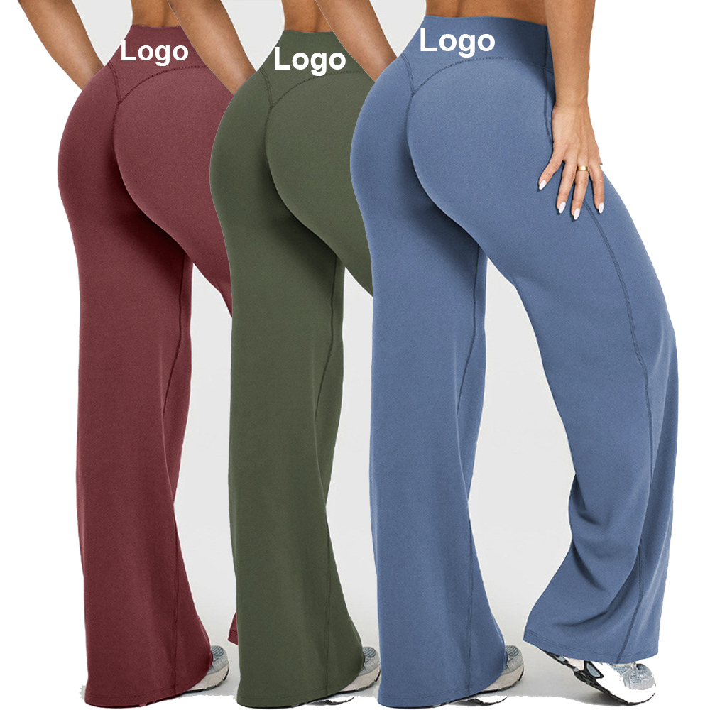 Yogahose Damen Weites Bein Schnelltrocknend 2