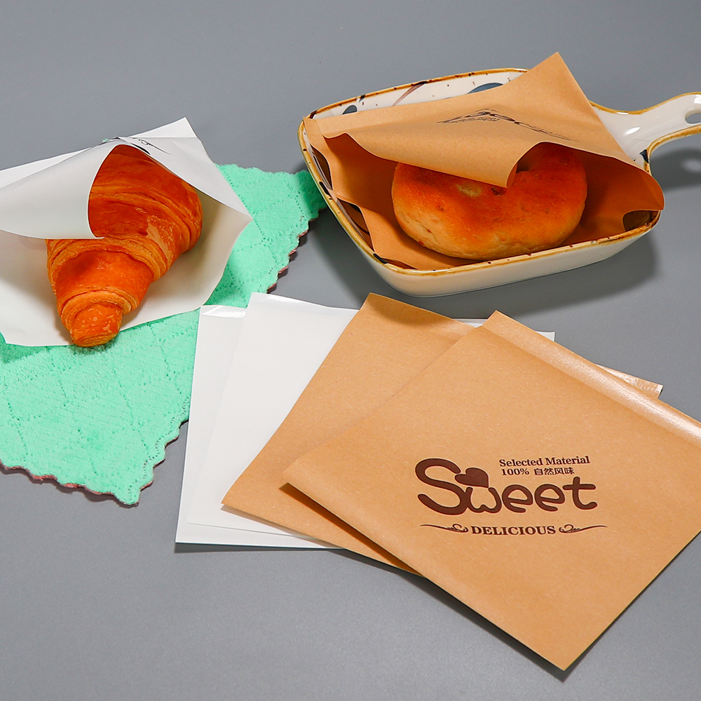 Fettdichte Kraftpapiertüte mit Doppeltasche 4
