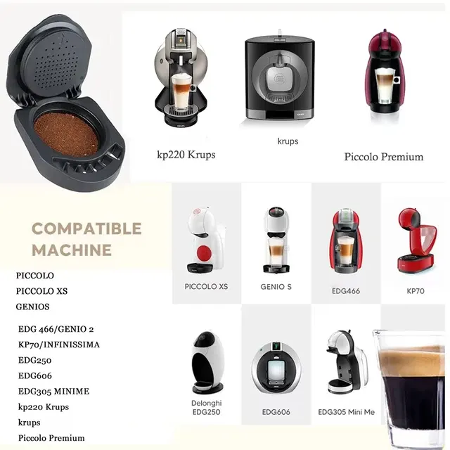 Nachfüllbarer Kaffeekapsel-Adapter, Wiederverwendbar 4