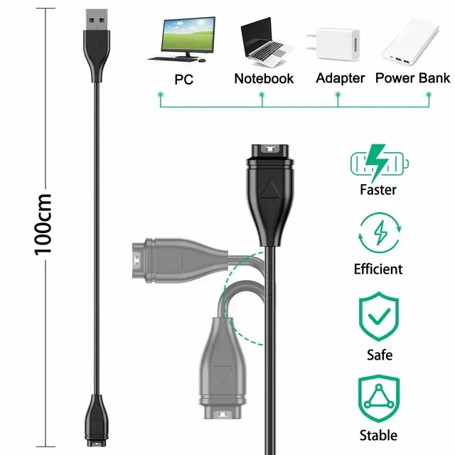 USB-Uhrenladekabel 100 cm 3