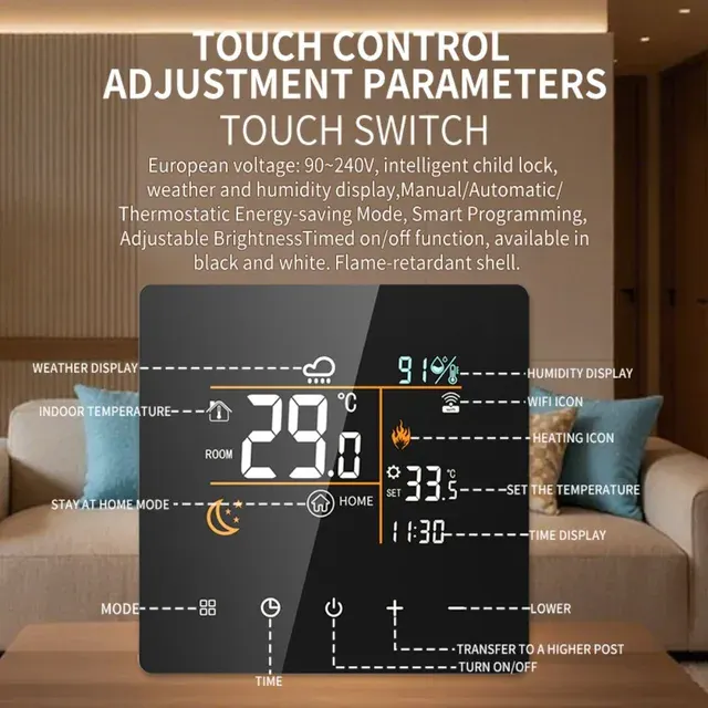 WLAN-Fußbodenheizungsthermostat 4