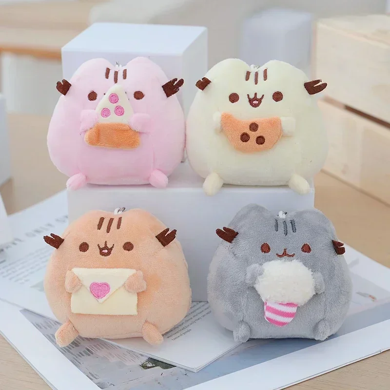 Kawaii Katzen-Plüschtier mit Donut-Motiv 3