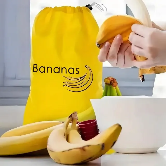 Gelber Bananen-Frischhaltebeutel 5er-Set 4