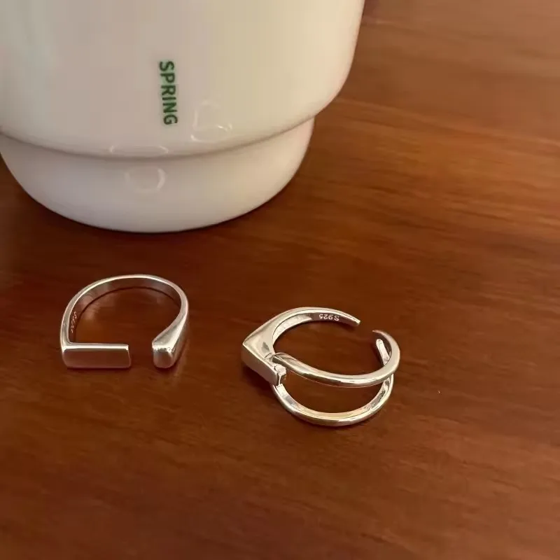 Verstellbarer Vintage Thai-Silber Ring 925 3