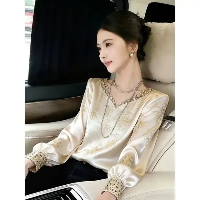 Satinbluse 3