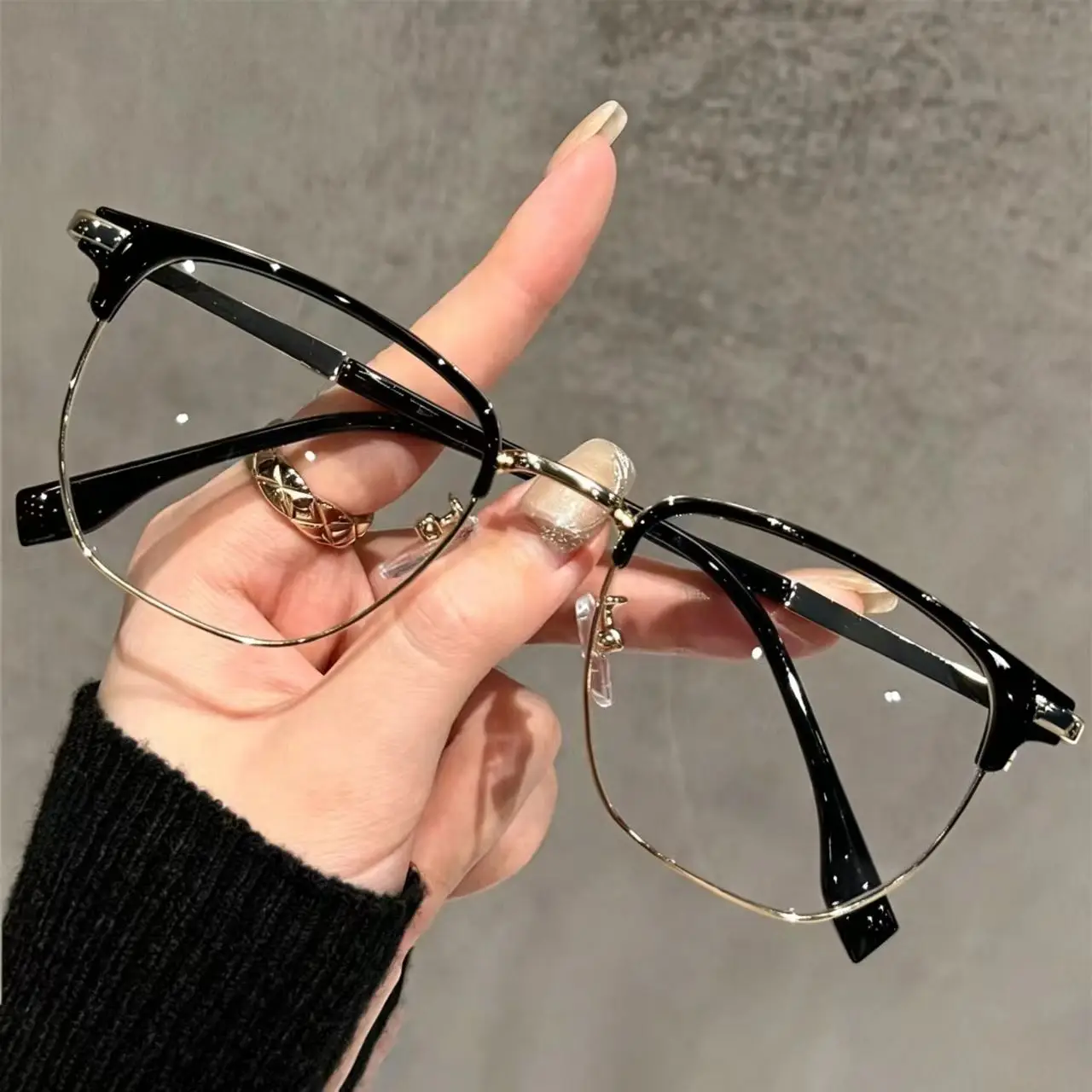 Anti-Blaulicht-Lesebrille Unisex mit Augenbrauenrahmen 4