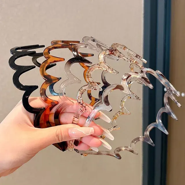 Acetat-Haarband mit Wellenform 3