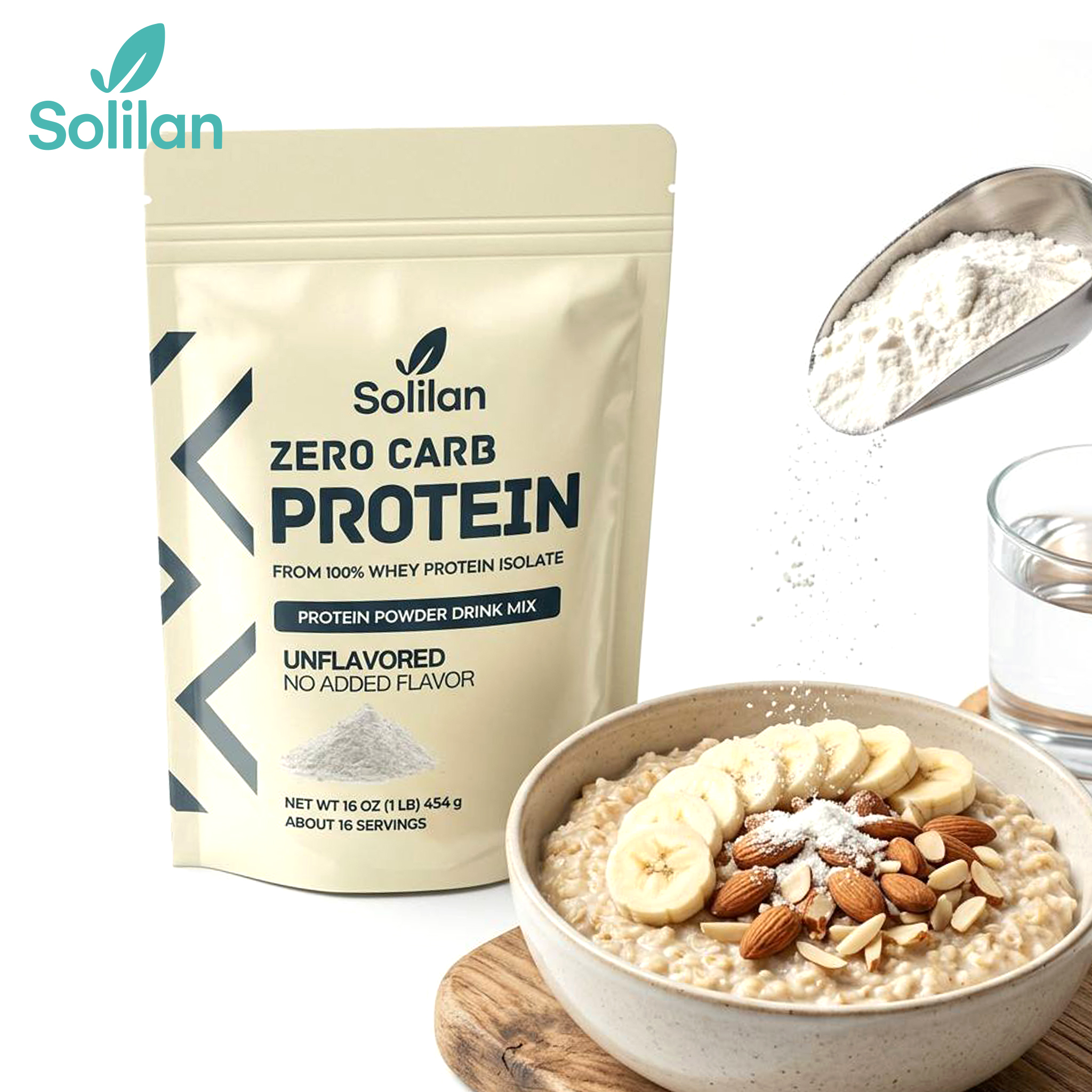 Pre-Workout-Pulver mit Whey, 454 g