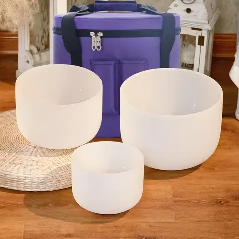 Kristall-Klangschalen-Set
