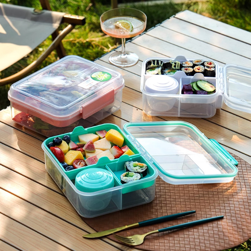 Auslaufsichere Kinder Lunchbox mit 3 Fächern