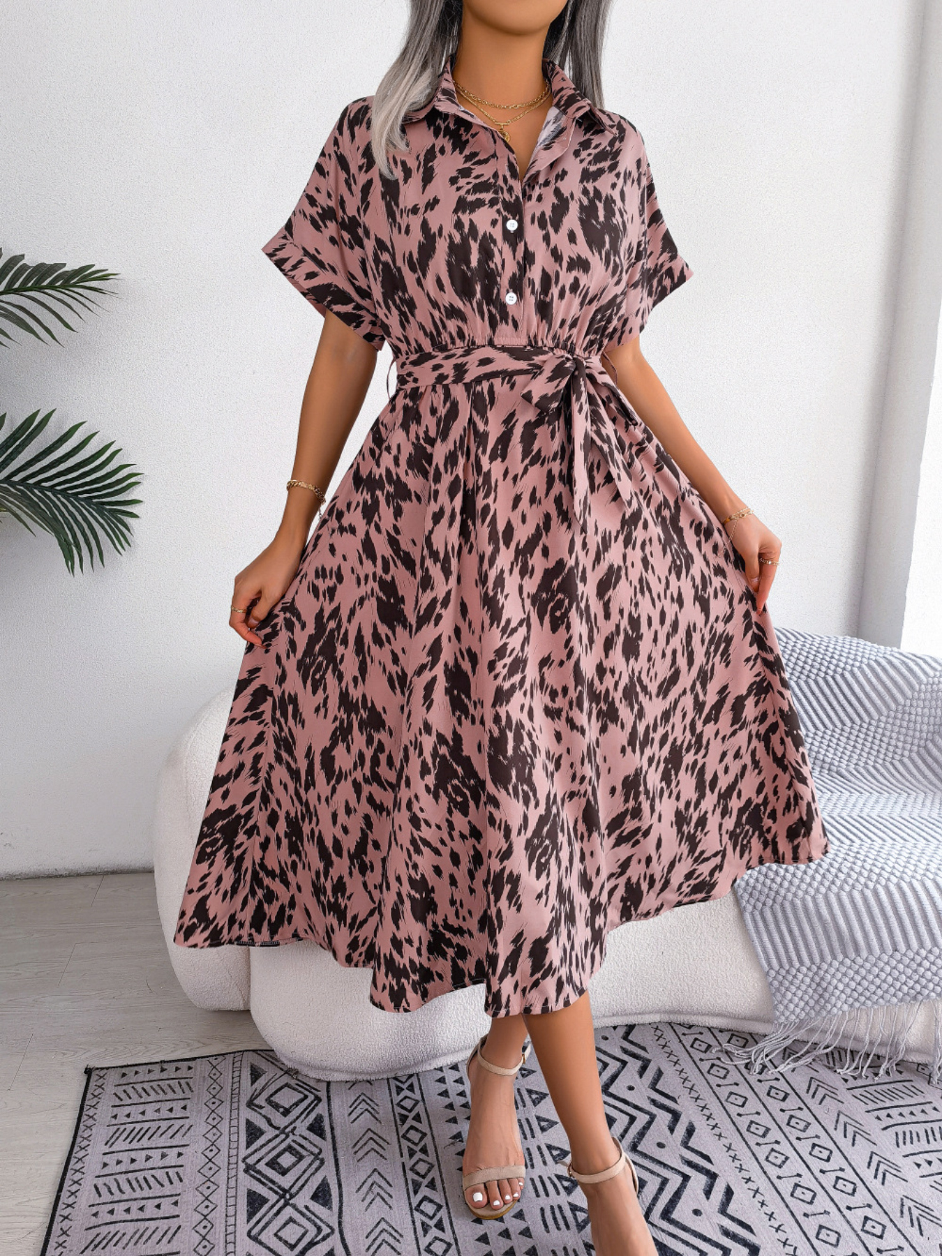 Leoparden-Hemdkleid 2