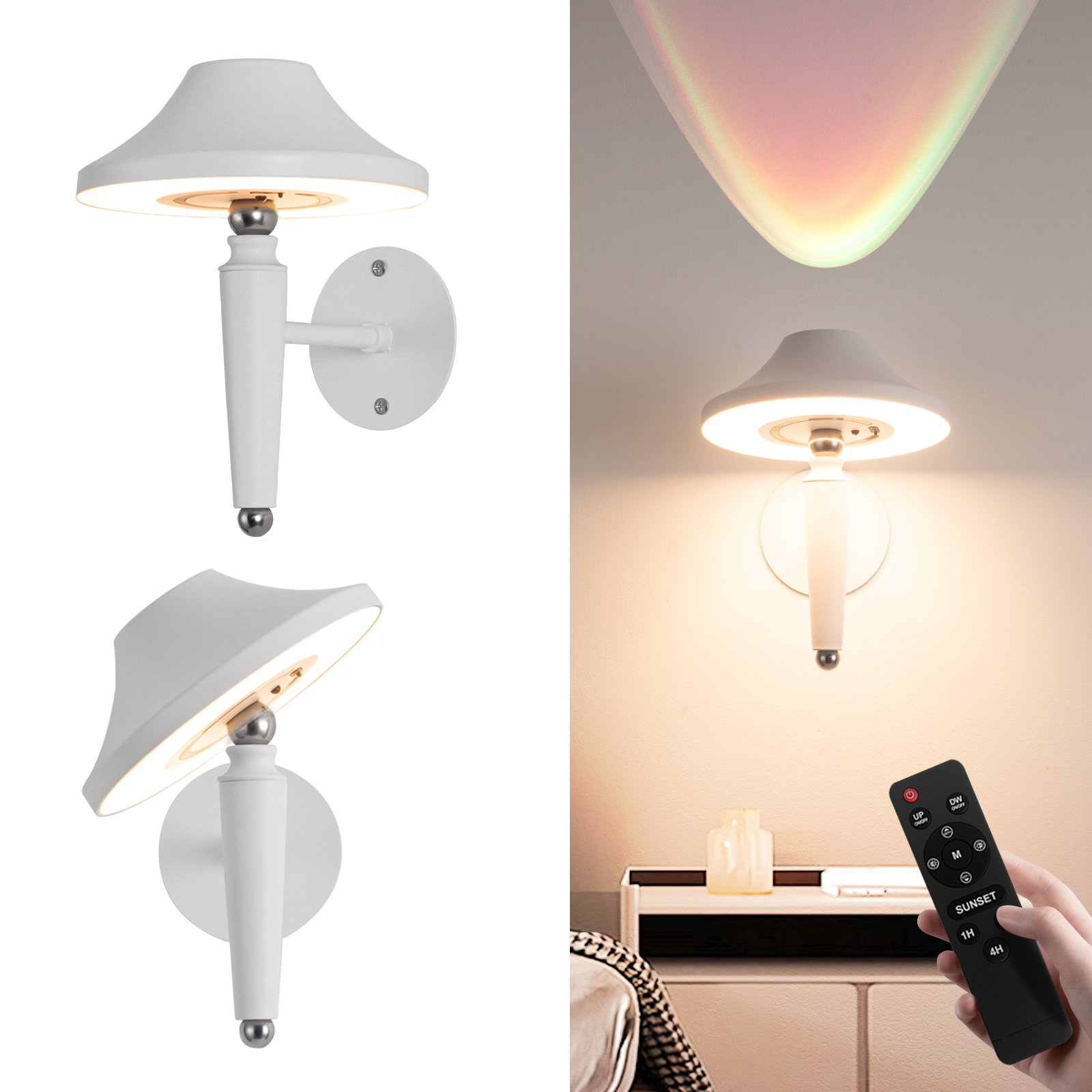RGB Neon-Wandlampe mit Bewegungssensor und Magnet