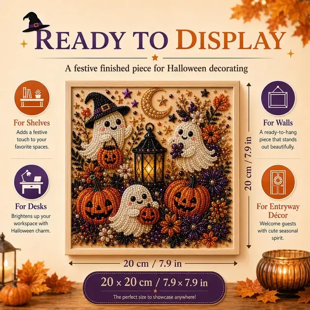 Halloween 3D-Perlenbild-Set für Erwachsene 4