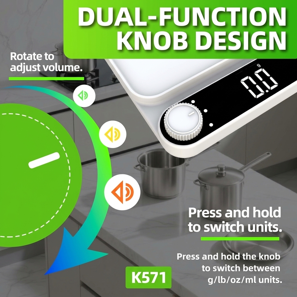 5kg Digitale Küchenwaage mit Timer 4