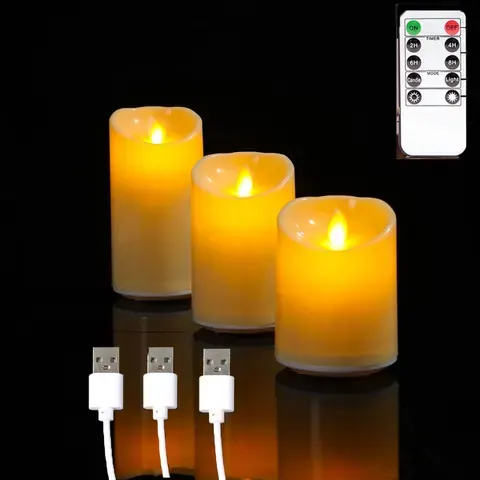 LED-Flammenlose Kerzen