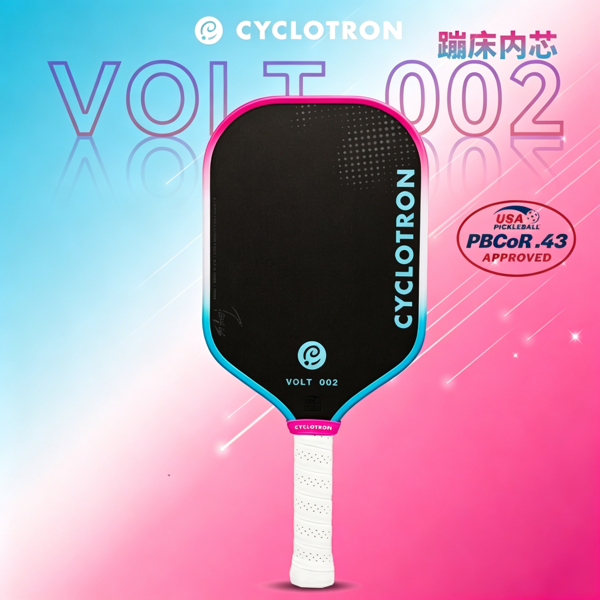 Perforierter Pickleball-Schläger Mattschwarz