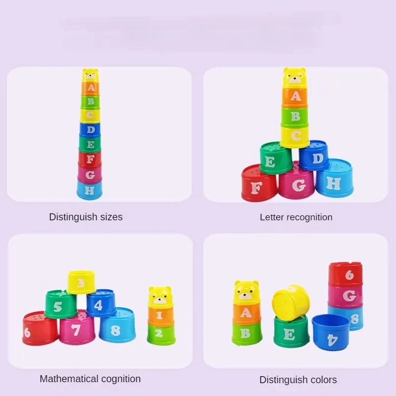 Schnelles Stapelbecher-Reaktionsspiel für Kinder 4