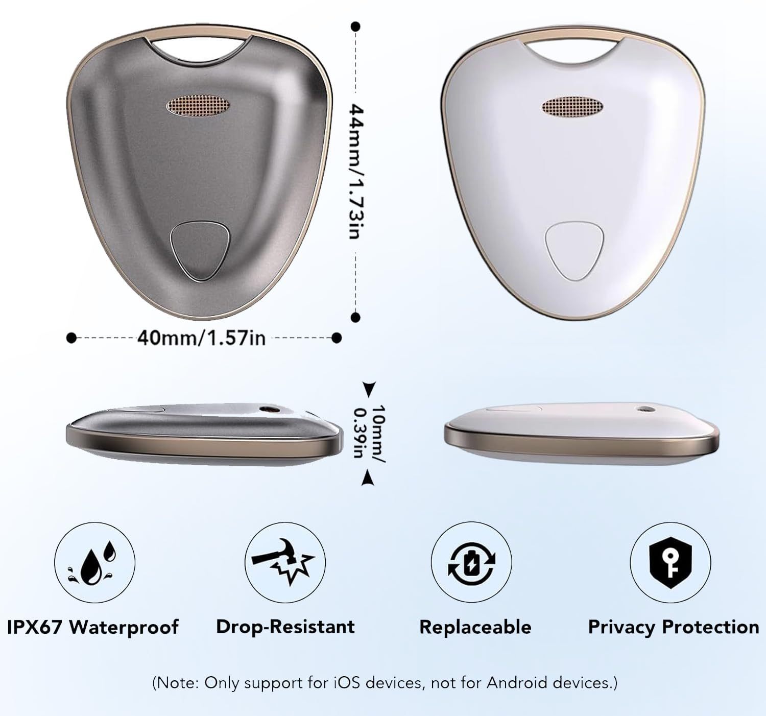 Bluetooth-Schlüsselfinder mit IP65-Schutz 2