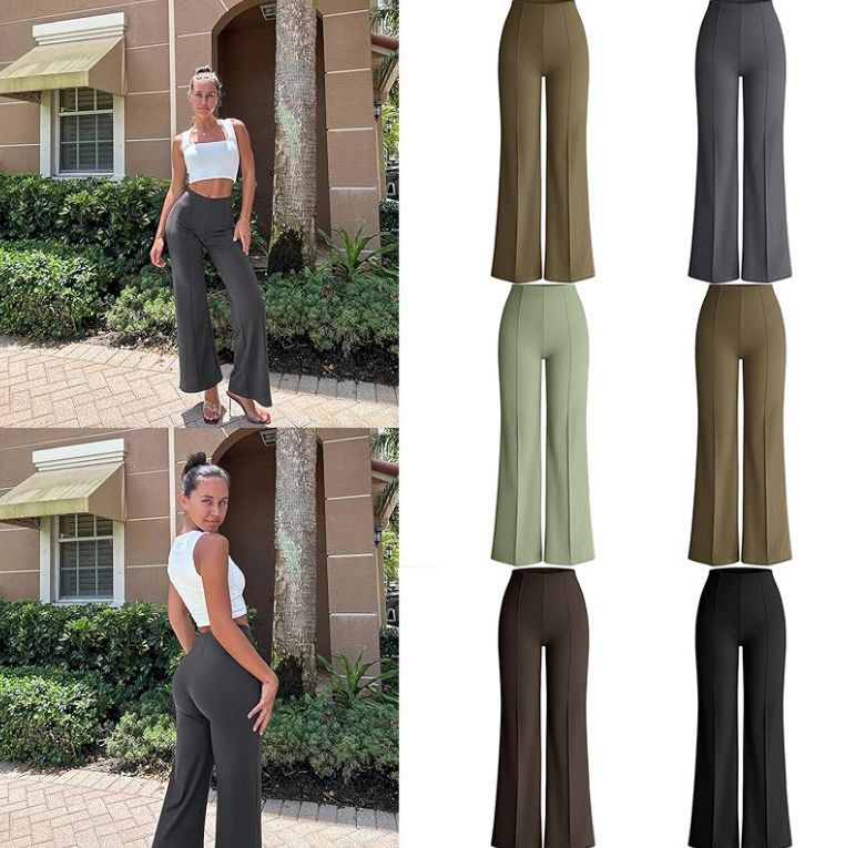 Hose mit weitem Bein High Waist 3