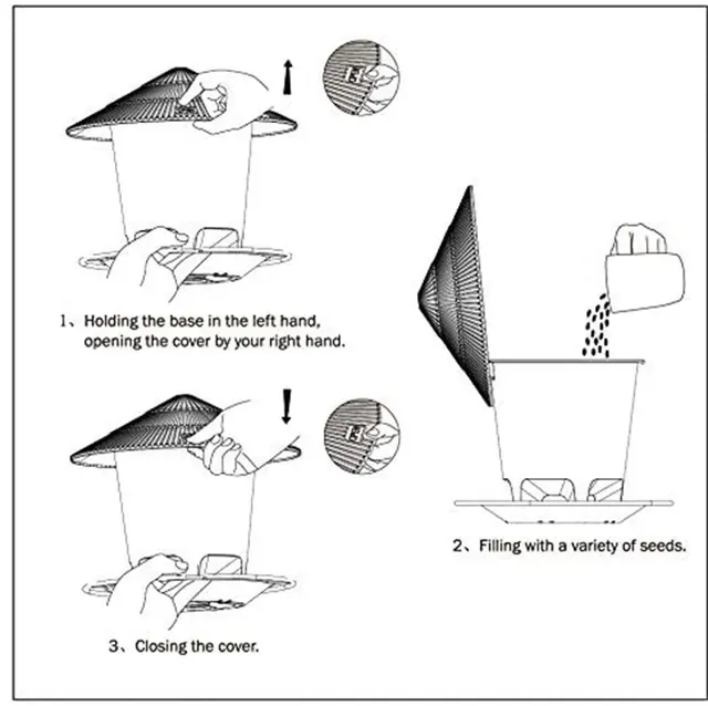 Hängender Wildvogel-Futterspender 2