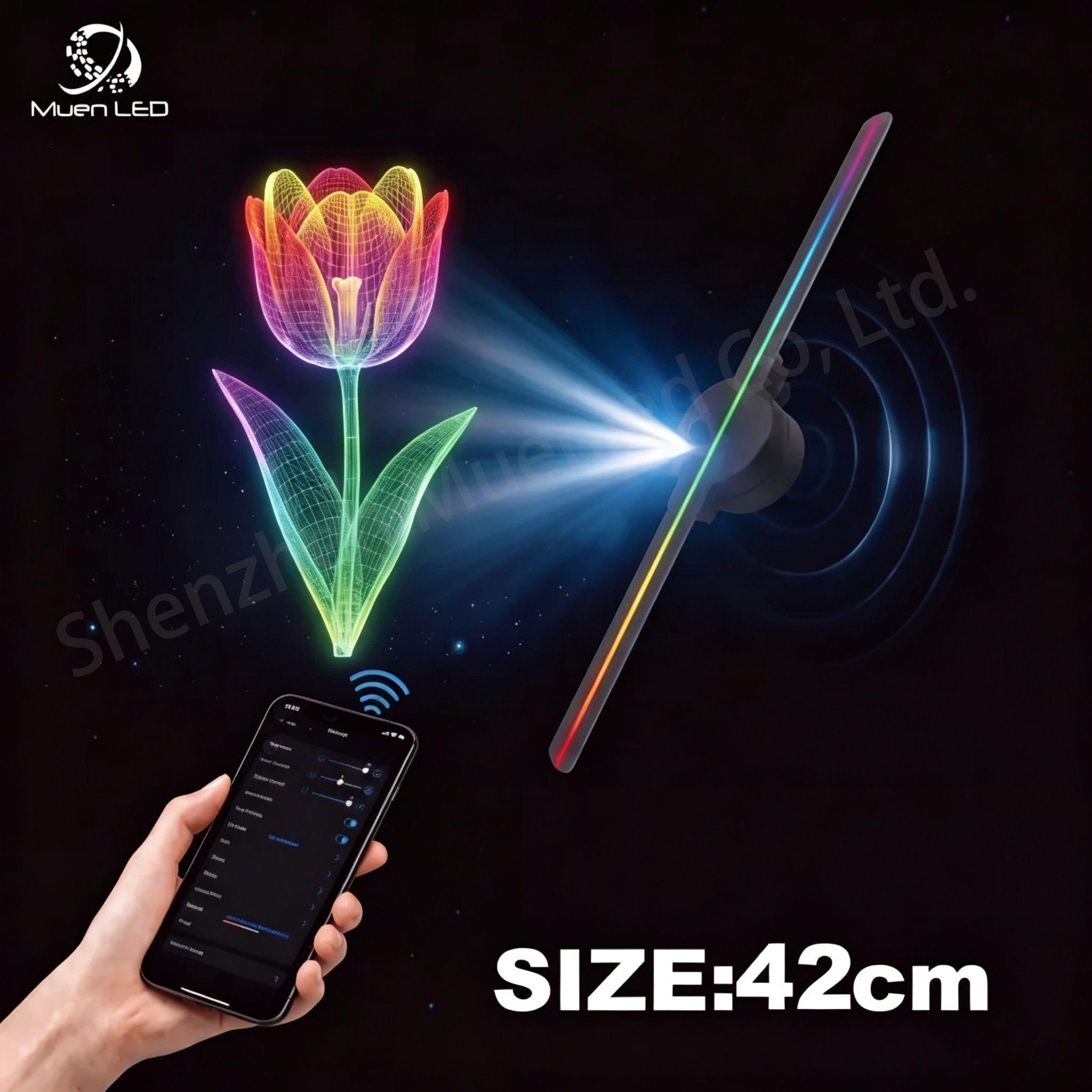 Hologramm-Werbedisplay