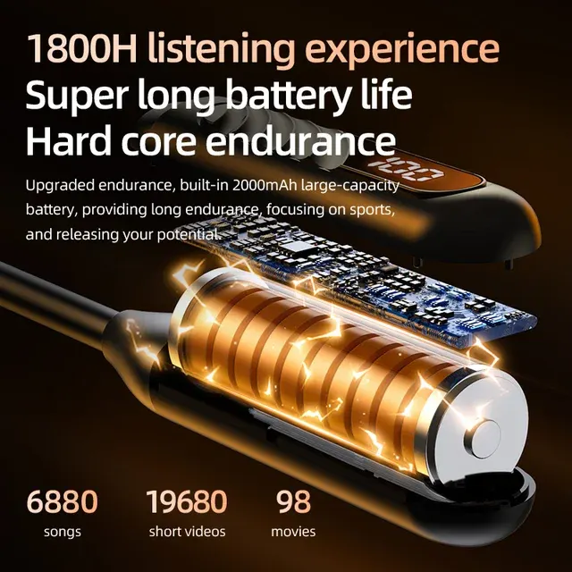 Kabellose Sport-Ohrhörer mit Bluetooth 5.3 3