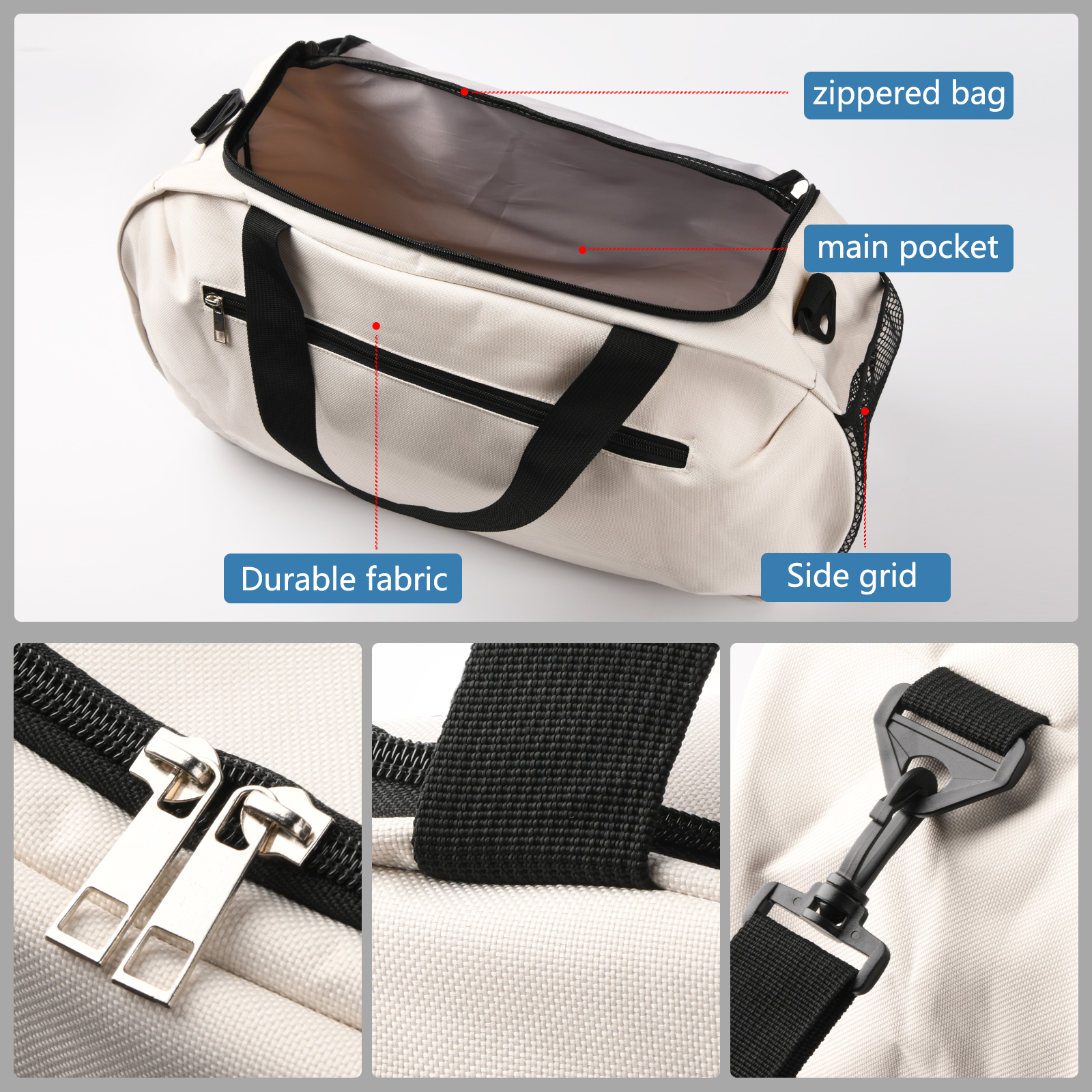 Wasserdichte Nylon Sporttasche mit Sublimationsdruck 3