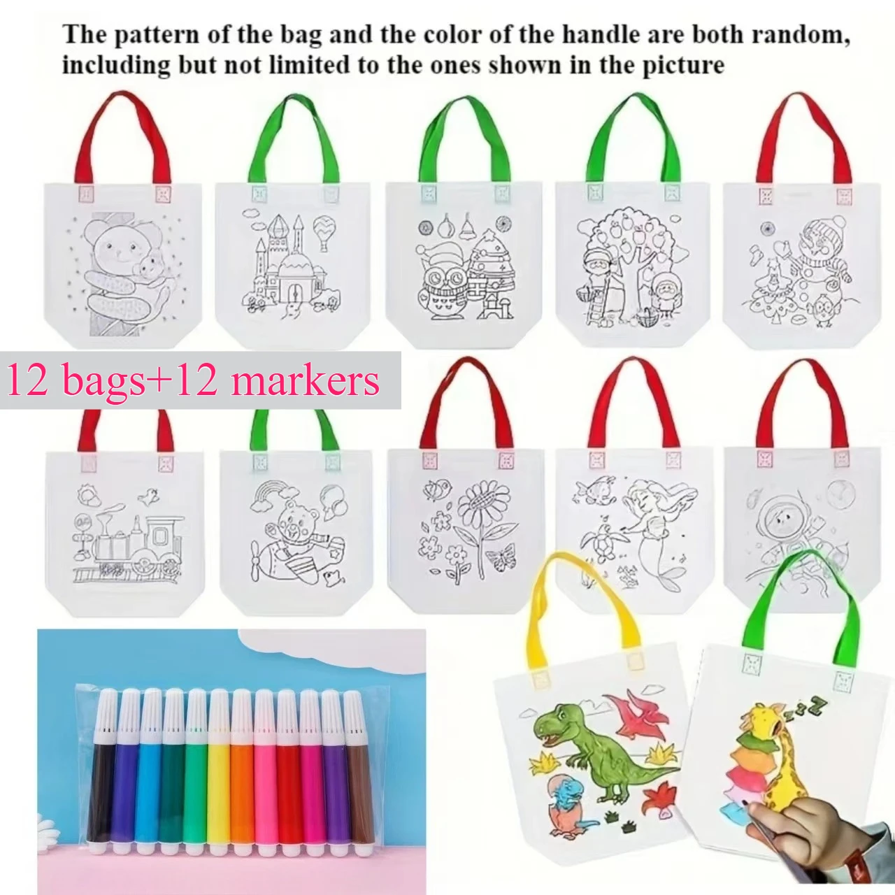 24-teiliges DIY Graffiti-Marker-Set für Kinder 2