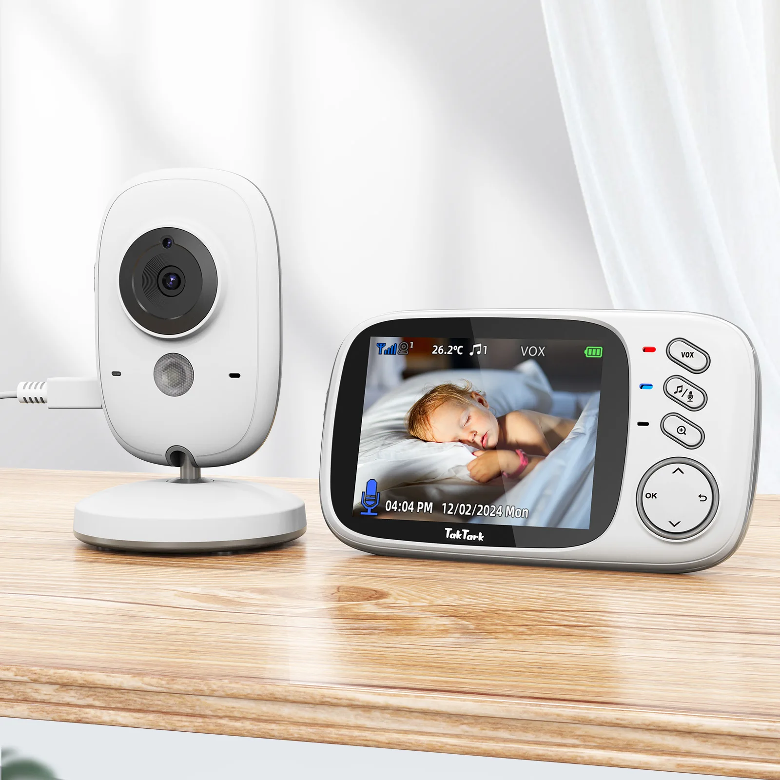3,2-Zoll Video-Babyphone mit Nachtsicht 4