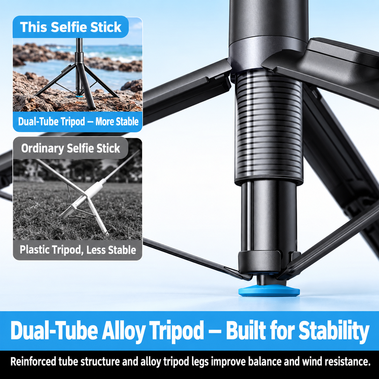 Selfie-Stick mit Stativ 3