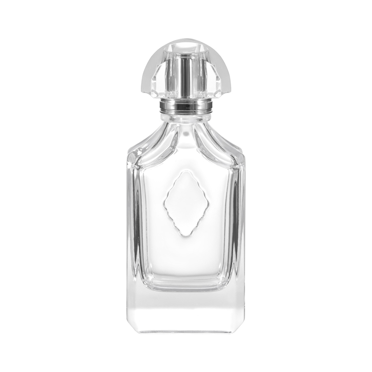Quadratische Parfümflasche Glas 100ml Crimp-Zerstäuber 4