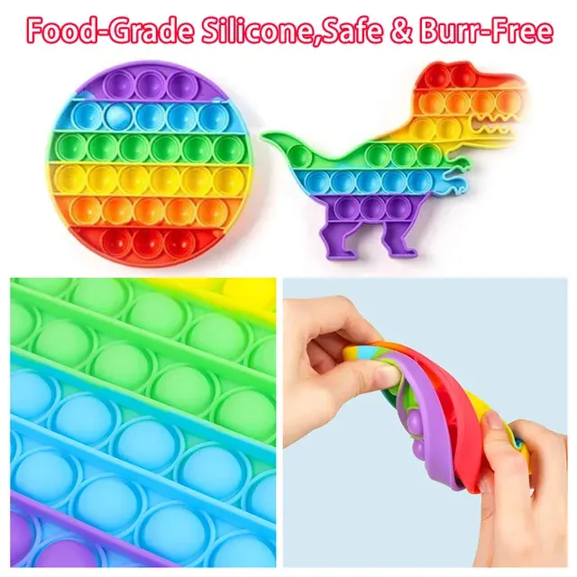 Regenbogen Pop-Bubble Fidget-Spielzeug 4