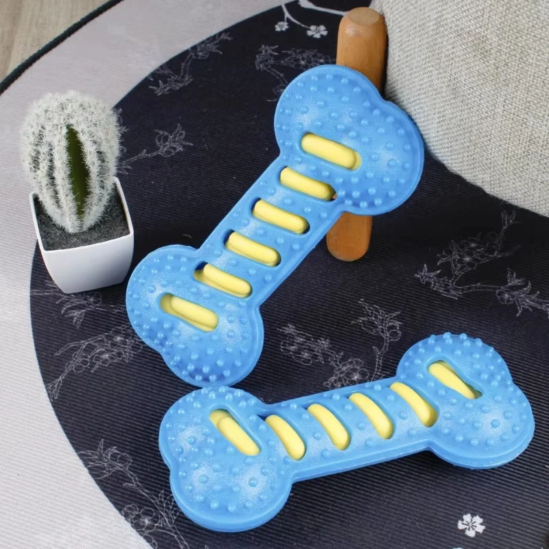 Bissfestes Gummi-Knochen-Spielzeug für Welpen 4