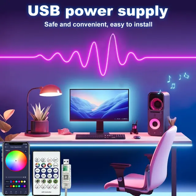 Wasserdichter RGB-Neon-LED-Streifen mit Bluetooth 3