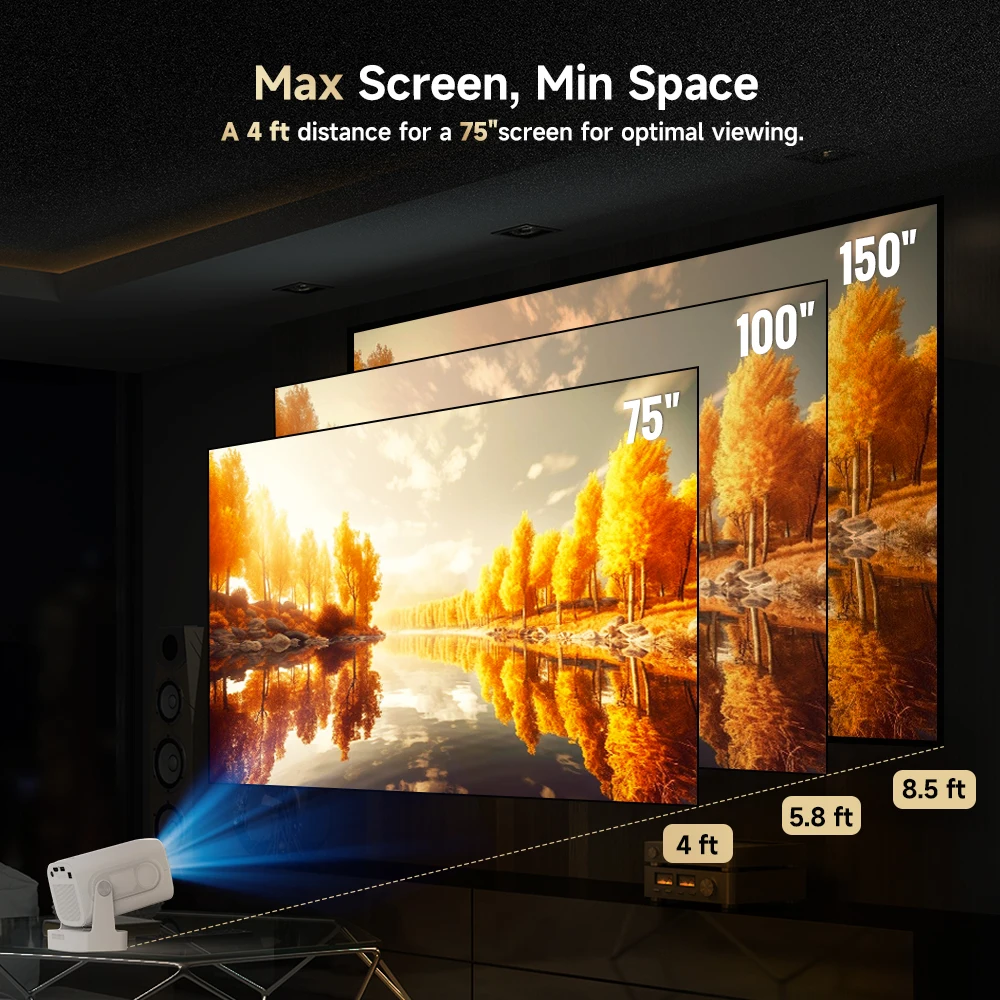 Auto-Fokus 4K-Heimprojektor mit WLAN 3