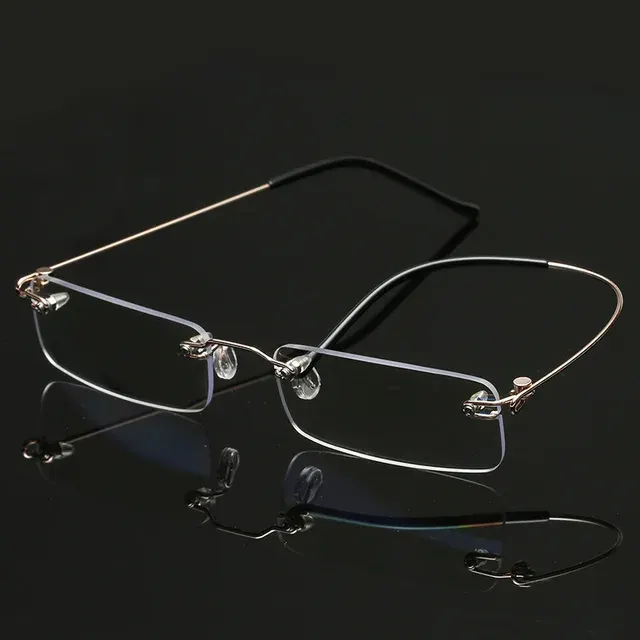 Randlose quadratische Lesebrille 2