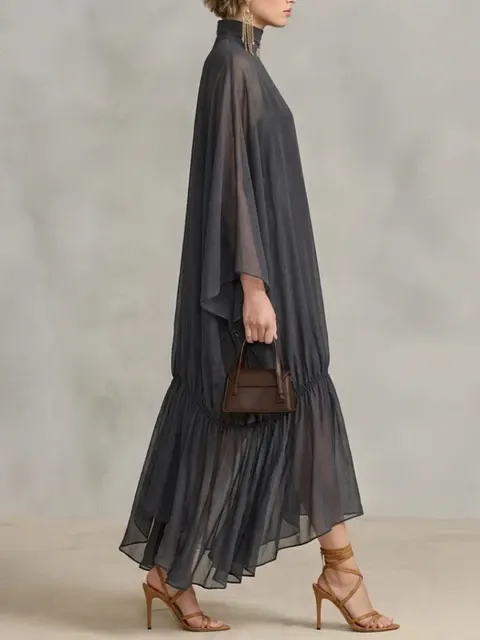 Chiffon-Maxikleid 2
