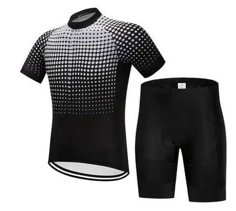 Radsport-Set mit Weißen Punkten
