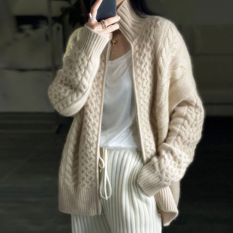 Kaschmir-Strickjacke