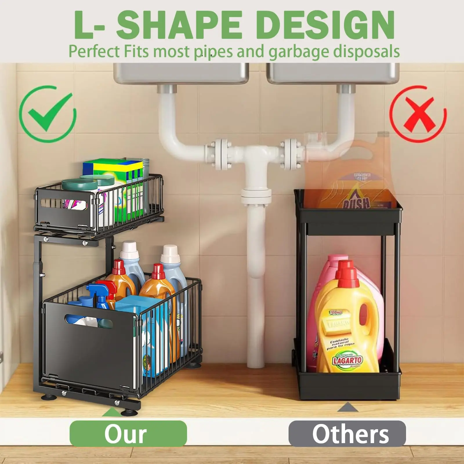 Ausziehbarer Schrank-Organizer 4