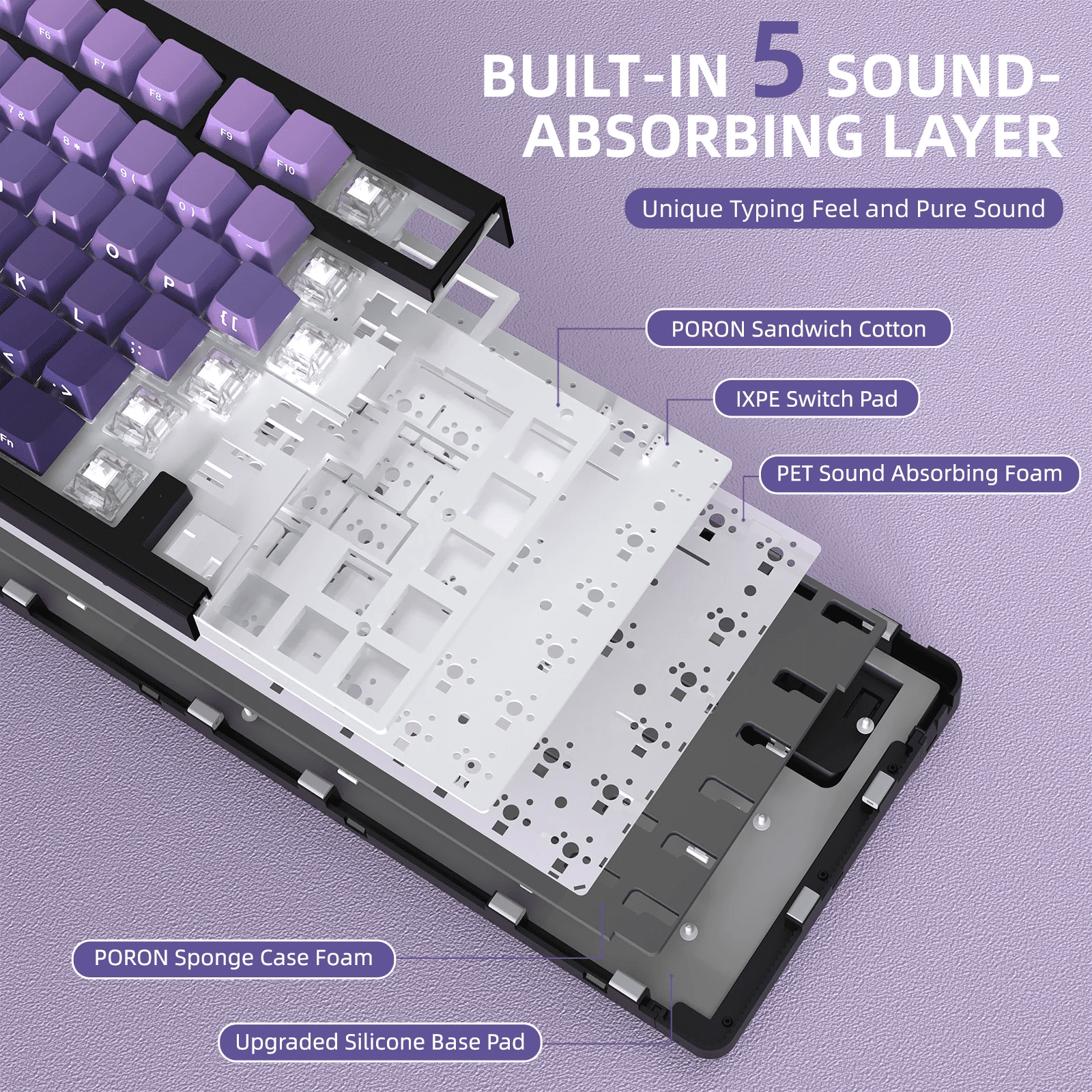 Kabellose mechanische Tastatur 4
