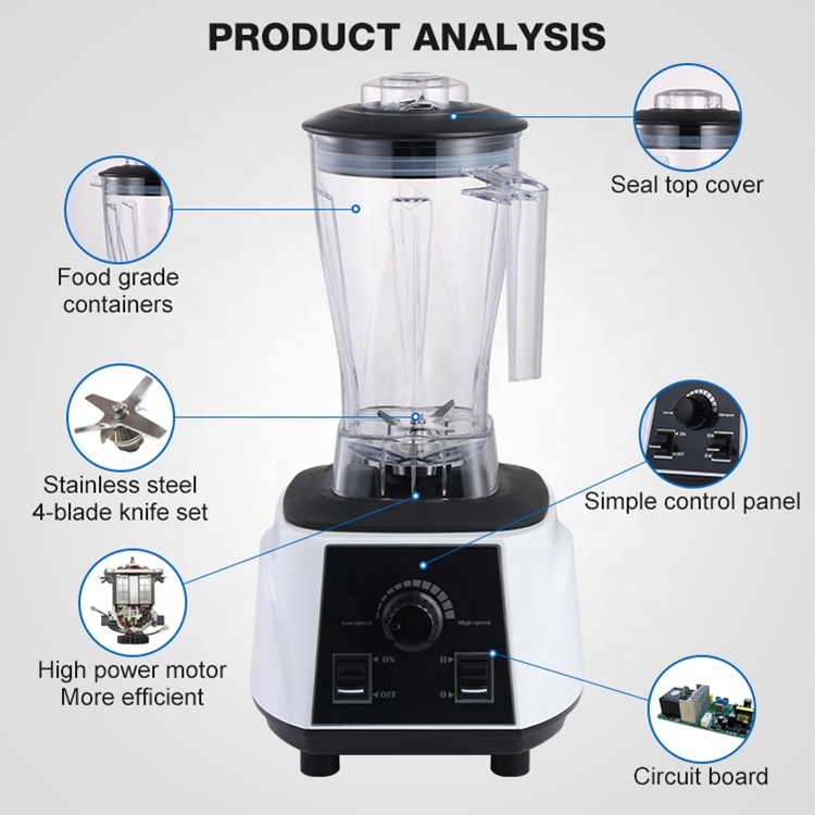 Gewerbe-Smoothie-Mixer 2200 W 2 Liter 2